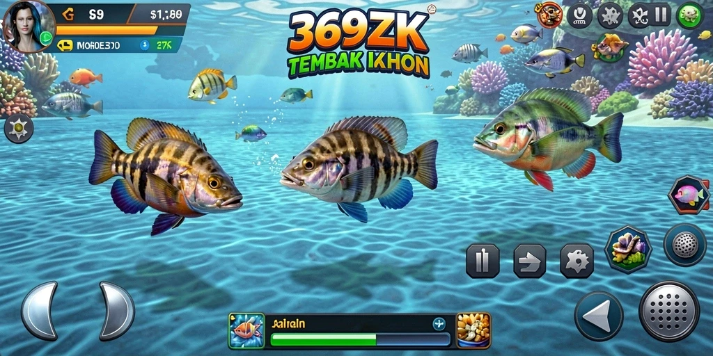 Tangkapan layar gameplay Tembak Ikan yang seru di 369ZK.
