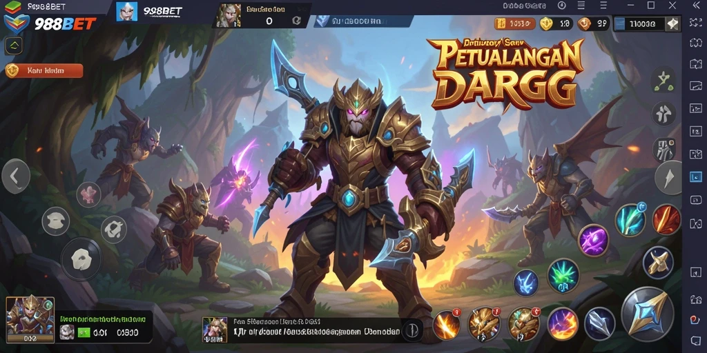 Gameplay 988BET yang intens dan penuh aksi dalam dunia ARPG.