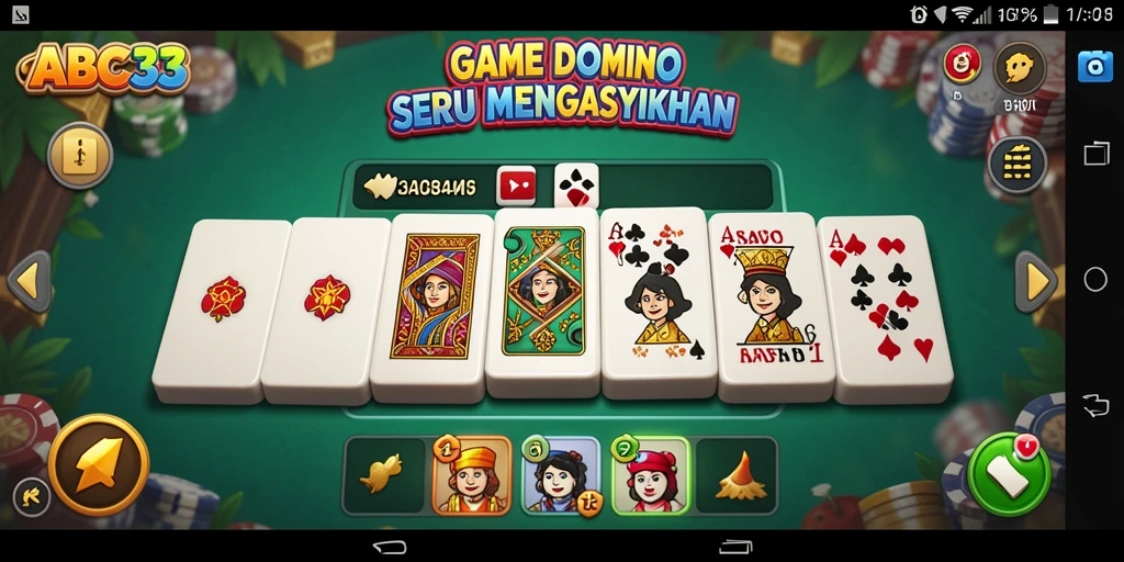Gameplay menarik pada ABC33 yang menunjukkan aksi permainan Domino.