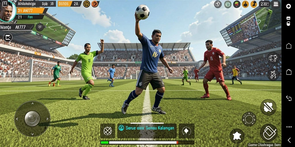 Tampilan gameplay AN777 yang menampilkan berbagai cabang olahraga.