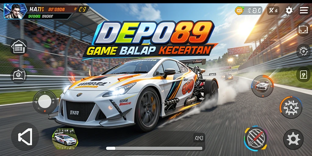 Gameplay balap yang mendebarkan dalam DEPO89.