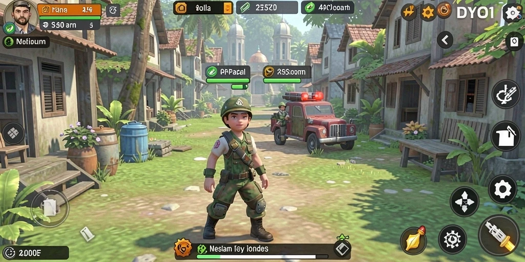 Gameplay DYO1 yang menarik dan penuh aksi Idle.