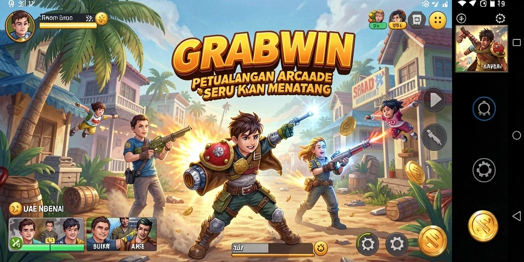 Tangkapan layar gameplay <strong>GRABWIN</strong> yang seru dan menantang.
