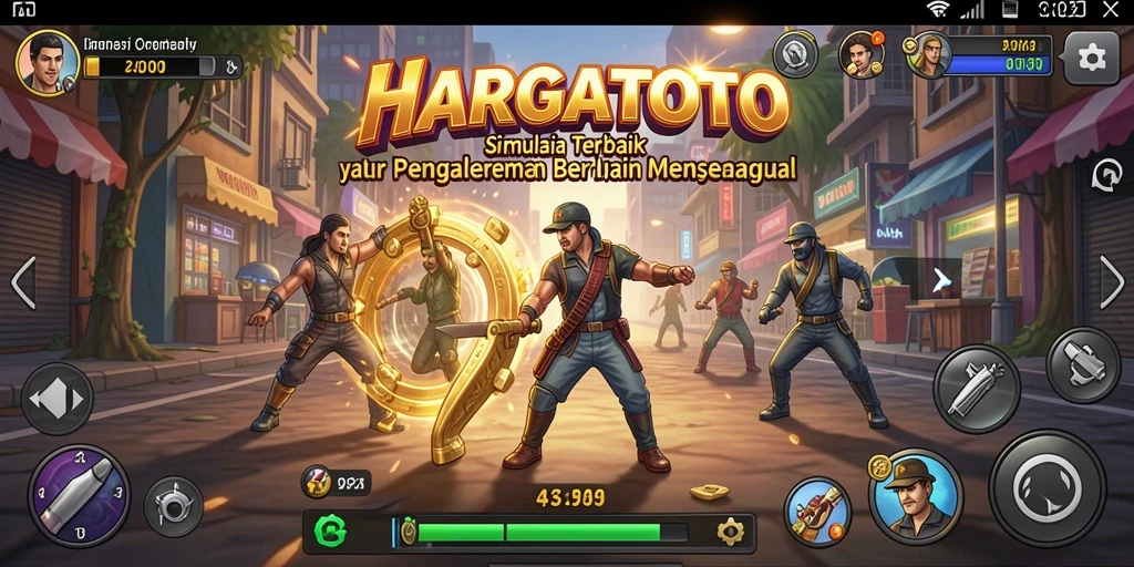 Screenshot HARGATOTO menampilkan gameplay simulasi yang seru.