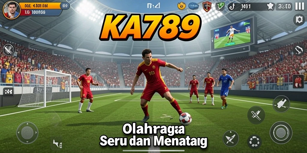 Tangkapan layar utama KA789 menampilkan gameplay olahraga yang seru.