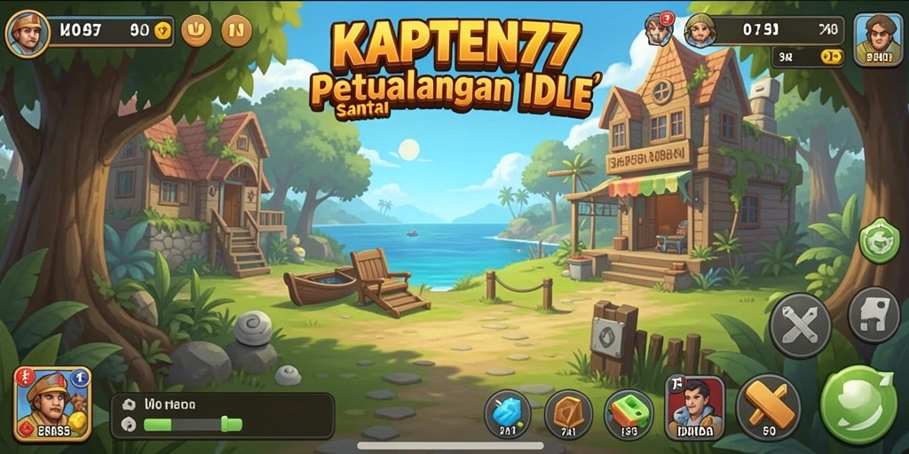 Tangkapan layar menunjukkan gameplay santai di KAPTEN77.