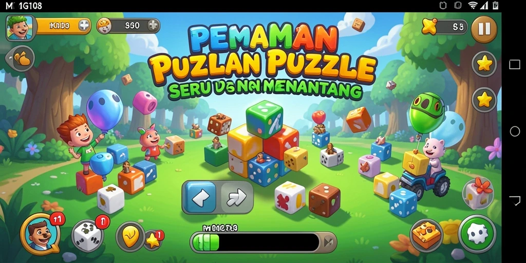Screenshot gameplay puzzle yang menarik dan menantang di MG108.