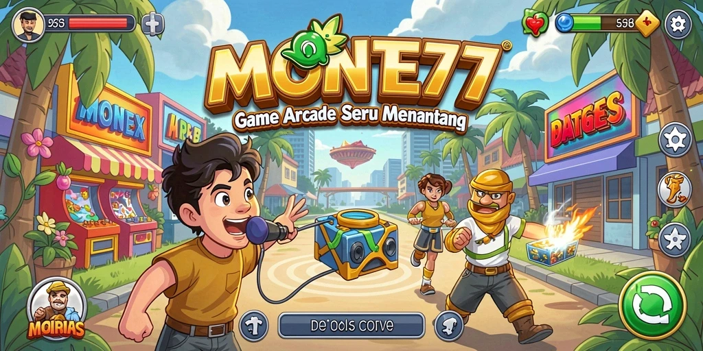 Tampilan gameplay seru MONTE77 dengan grafik menarik.