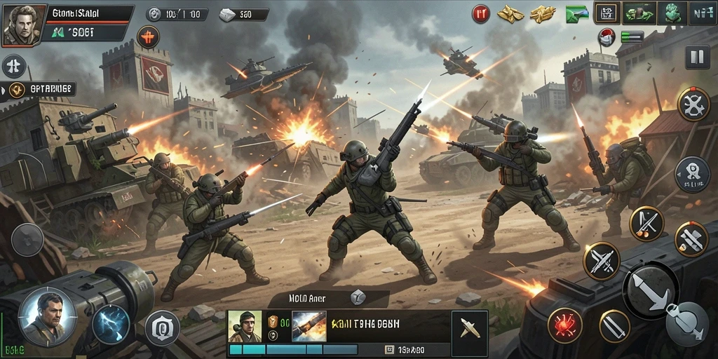 Tampilan menarik dari gameplay SLG N06 yang penuh aksi.