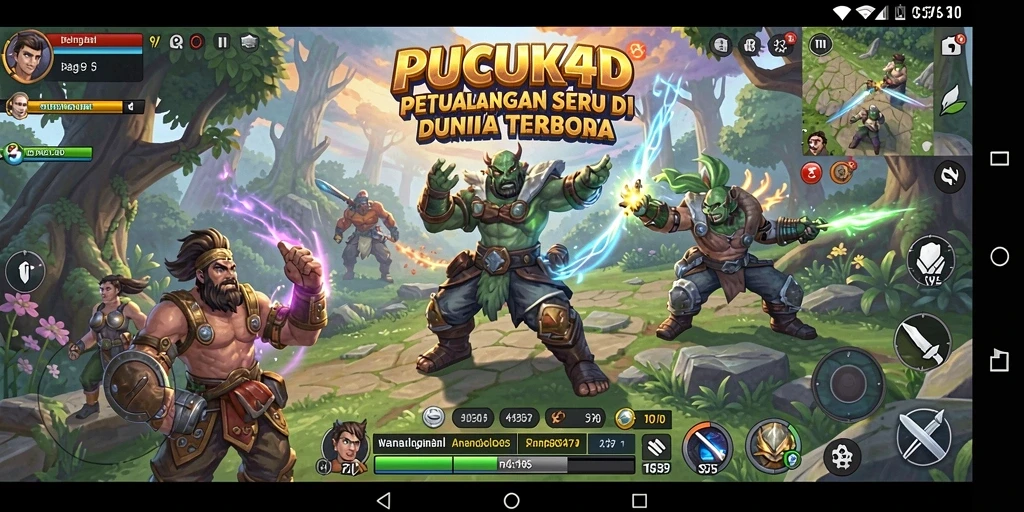 Tampilan gameplay penuh aksi di dunia terbuka PUCUK4D.