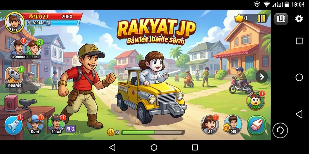 Screenshot gameplay RAKYATJP menampilkan tantangan seru yang harus dihadapi pemain.