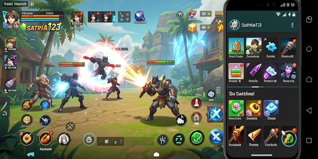 Screenshot utama SATRIA123 menampilkan interface yang sederhana dan intuitif.