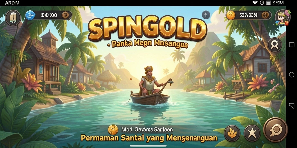 Tampilan gameplay SPINGOLD yang menawan dan menghibur.
