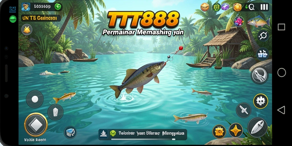 Screenshot gameplay TTT888 menampilkan pengalaman memancing yang bebas dan menyenangkan.
